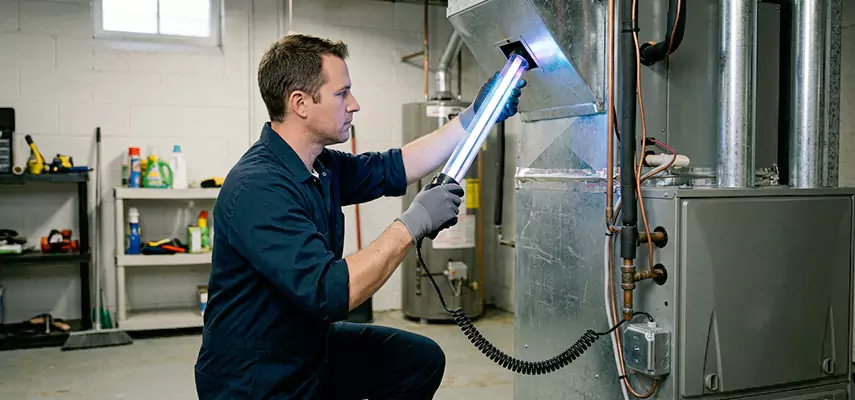 Westlake Package Unit UV Light Installation